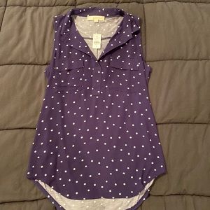 NWT Loft sleeveless shirt